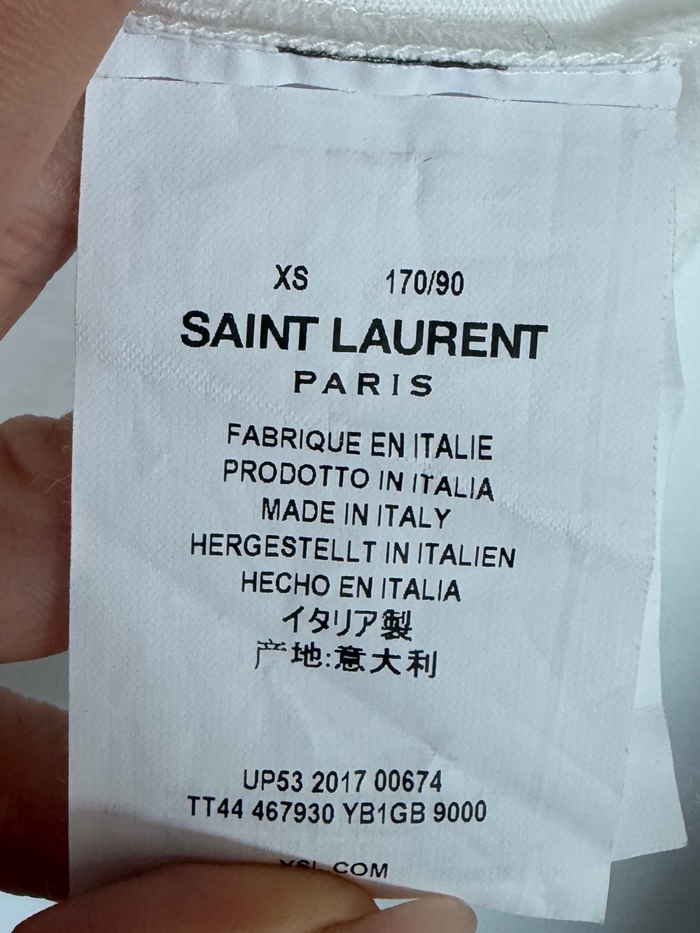 Saint Laurent white tee - Picture 5 of 5